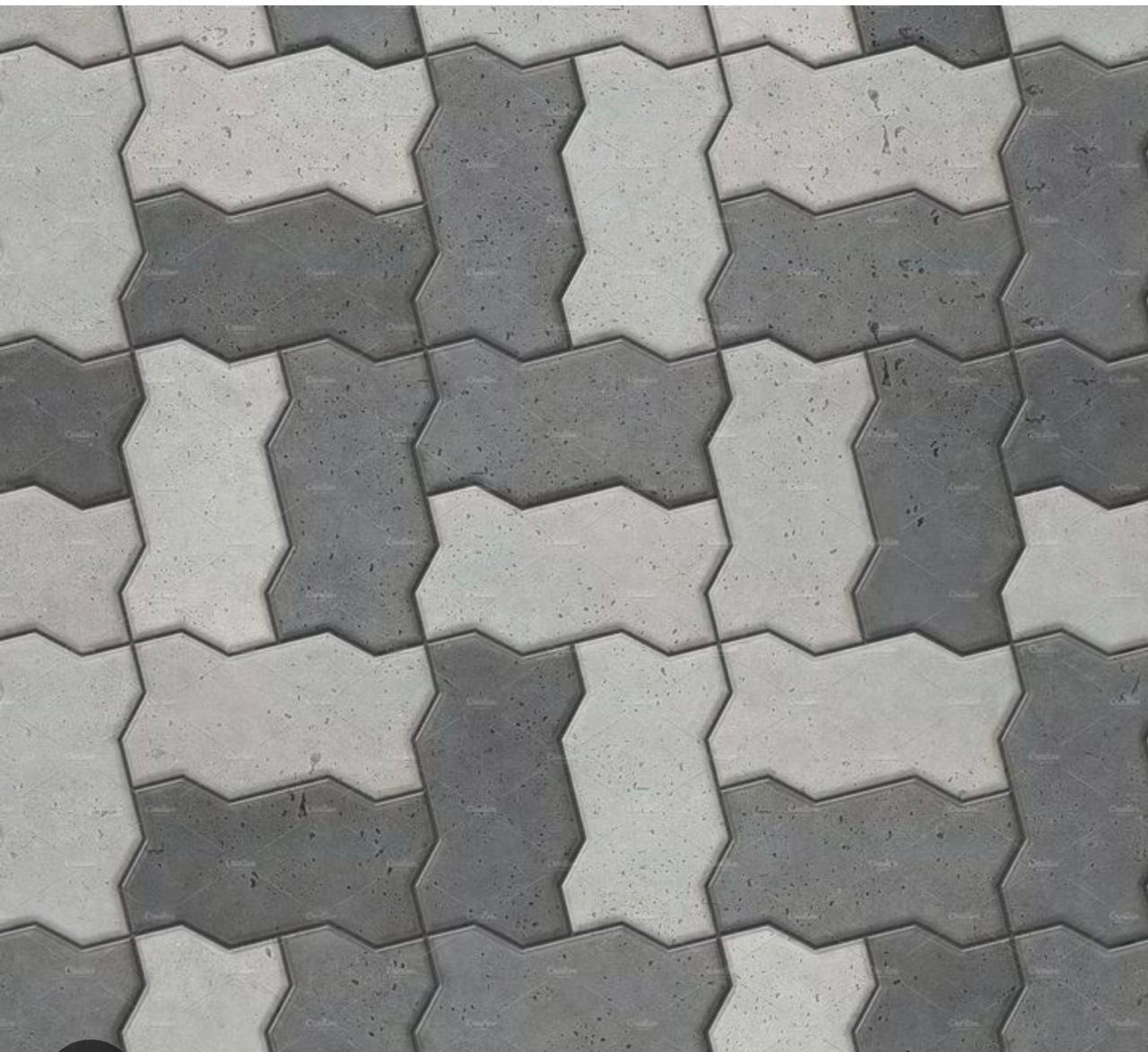 Grey Zigzag Pavers